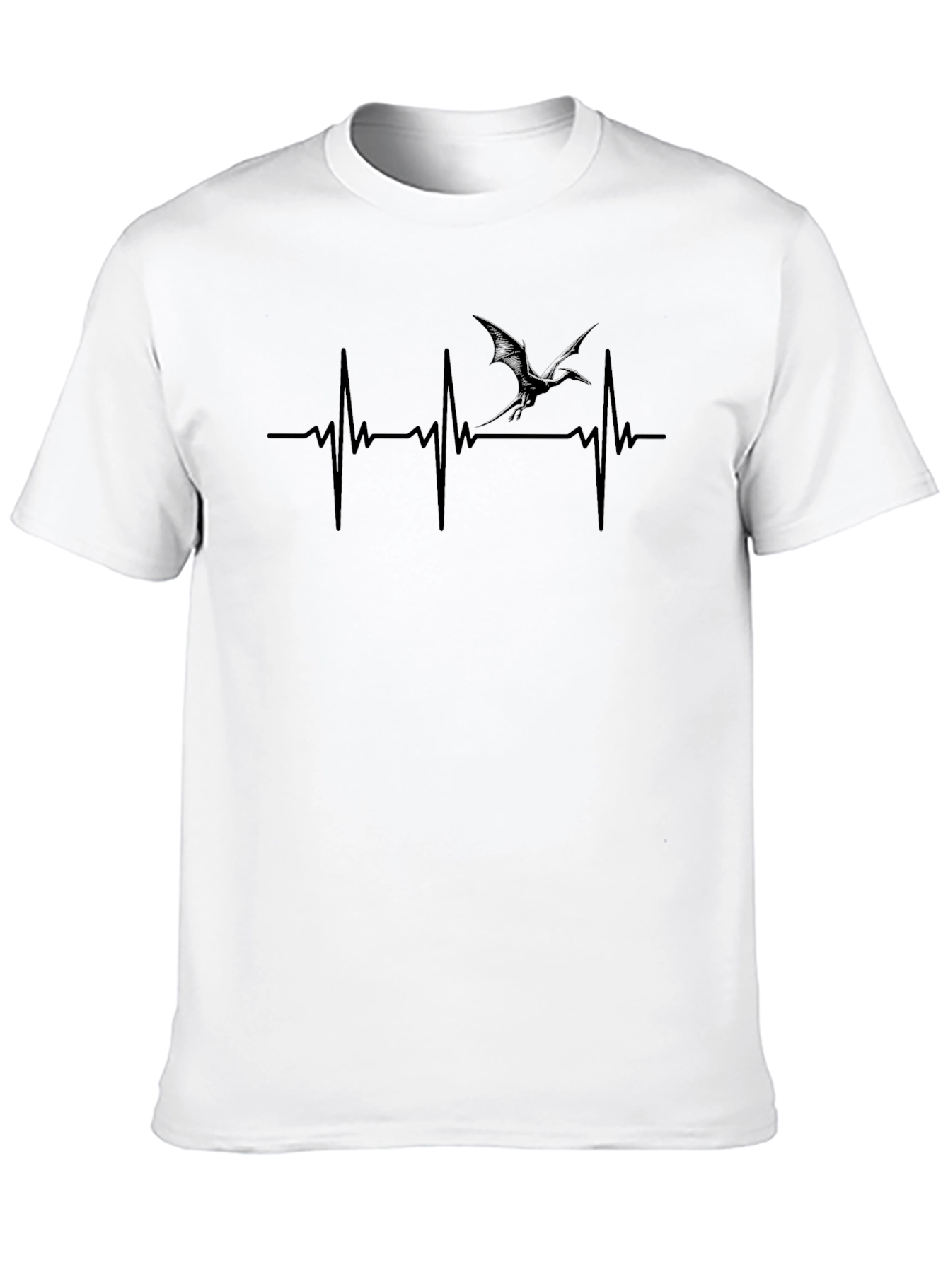 Dragon Heartbeat Graphic T-Shirt - Black