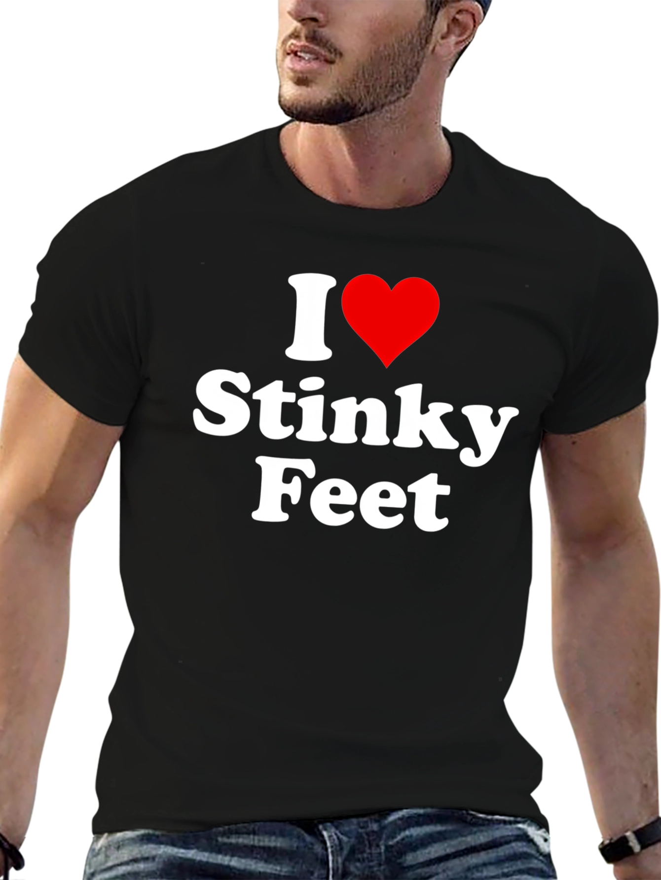 I Heart Stinky Feet Graphic T-Shirt