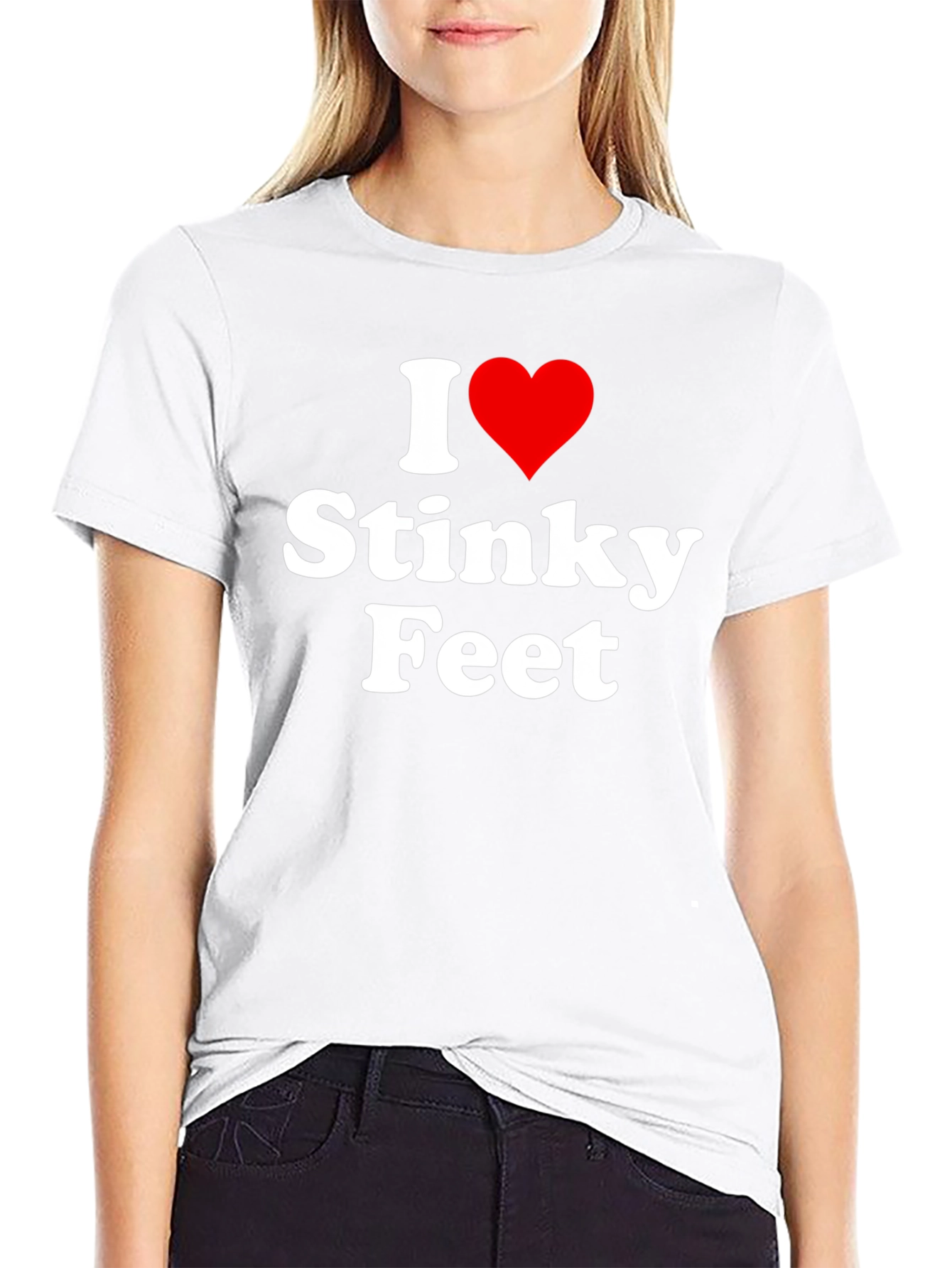 I Heart Stinky Feet Graphic T-Shirt