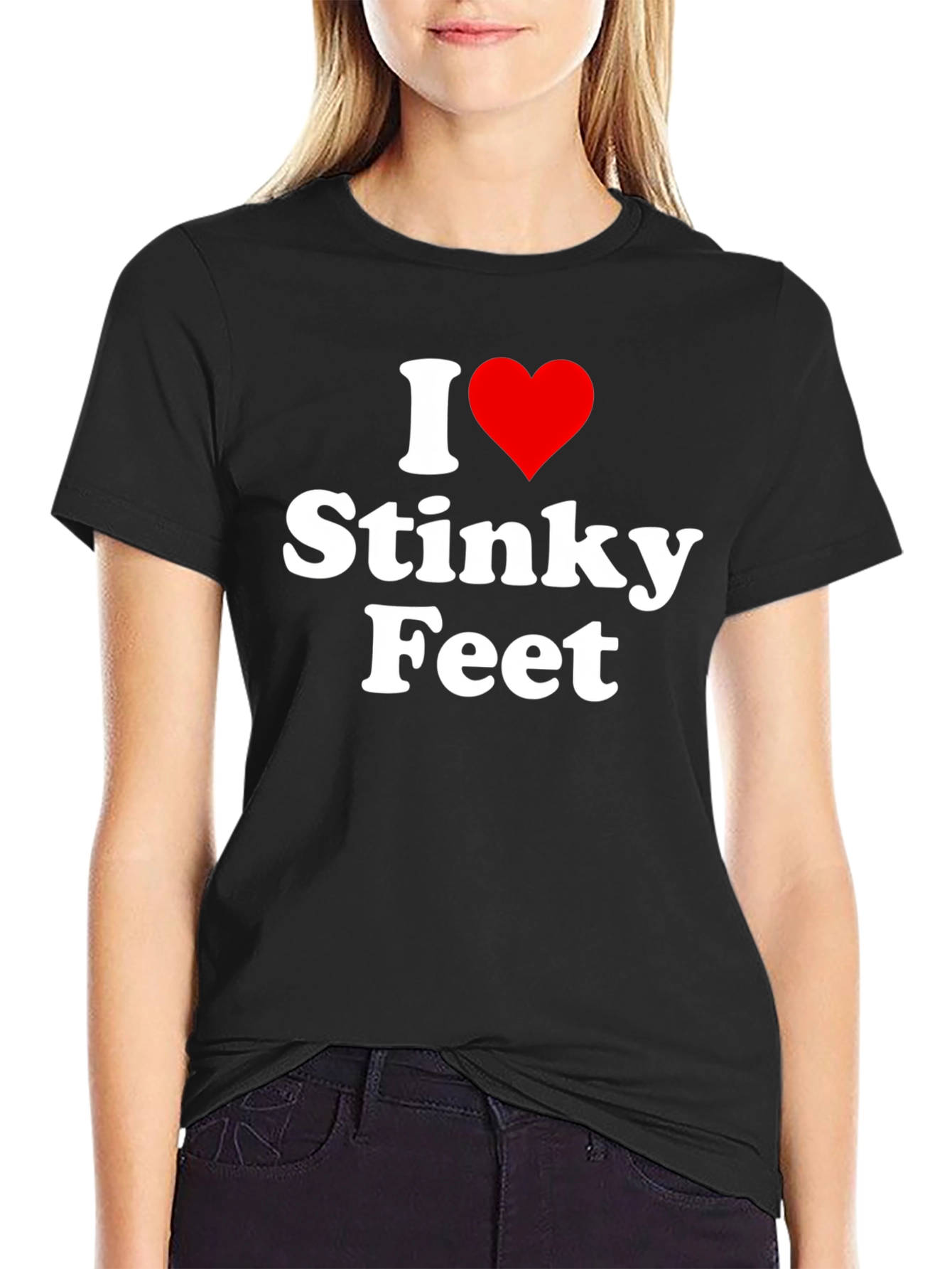 I Heart Stinky Feet Graphic T-Shirt