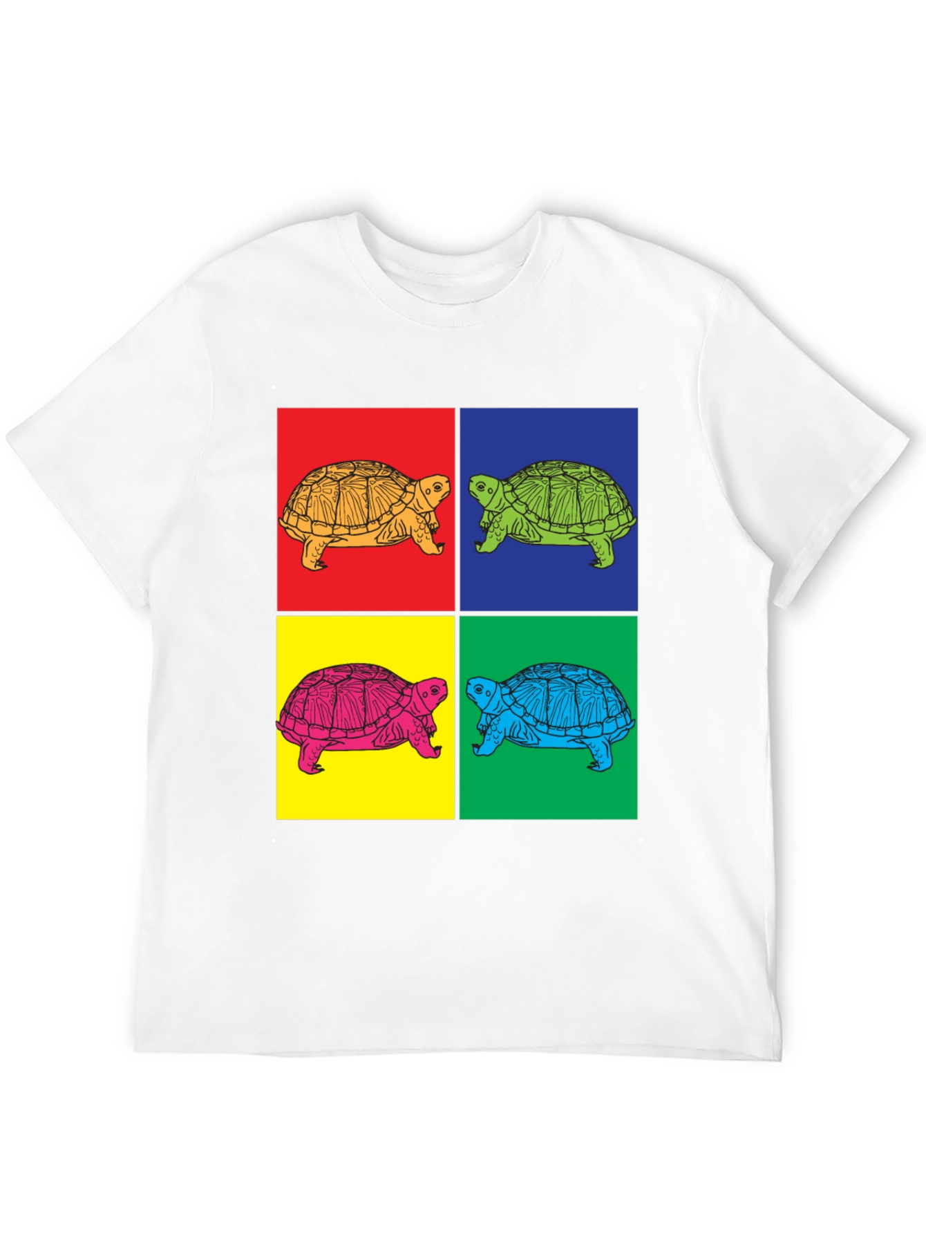 Retro Turtle Pop Art Graphic T-Shirt