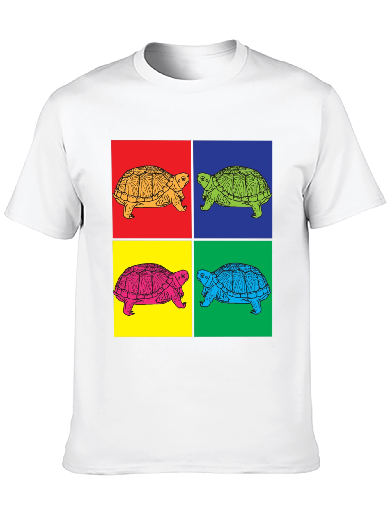 Retro Turtle Pop Art Graphic T-Shirt