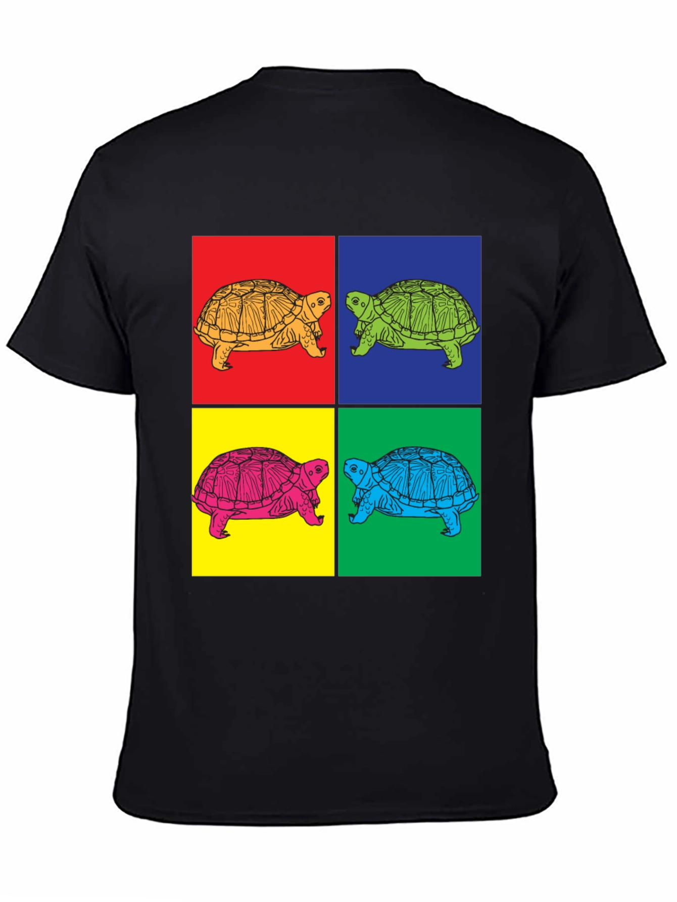 Retro Turtle Pop Art Graphic T-Shirt