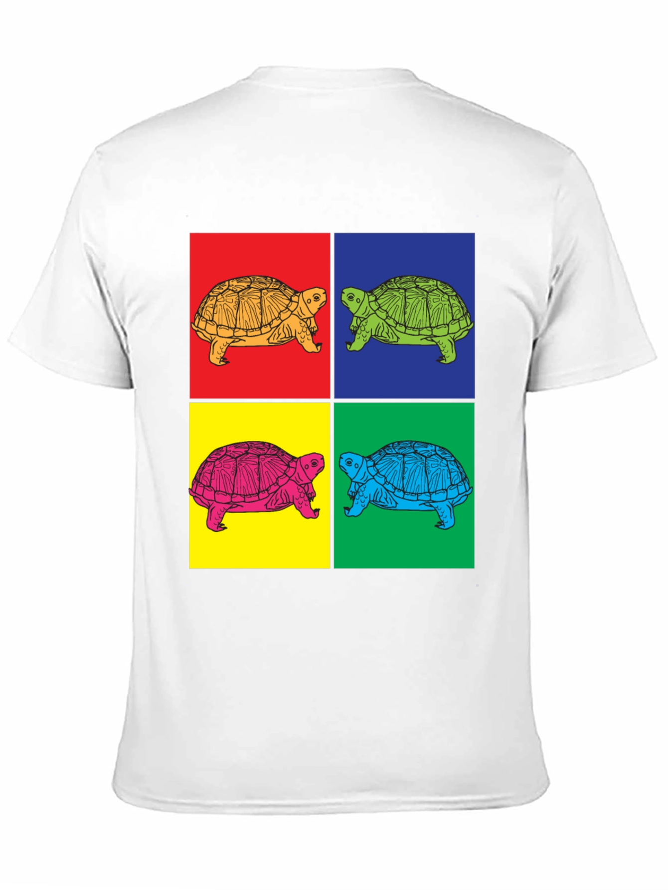 Retro Turtle Pop Art Graphic T-Shirt