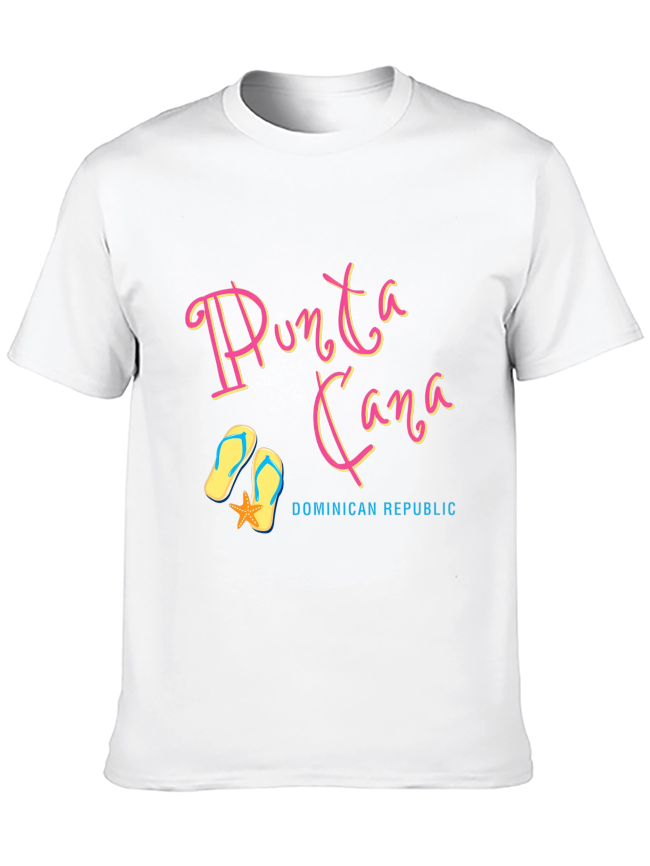 Punta Cana Souvenir T-Shirt - Black Cotton Tee