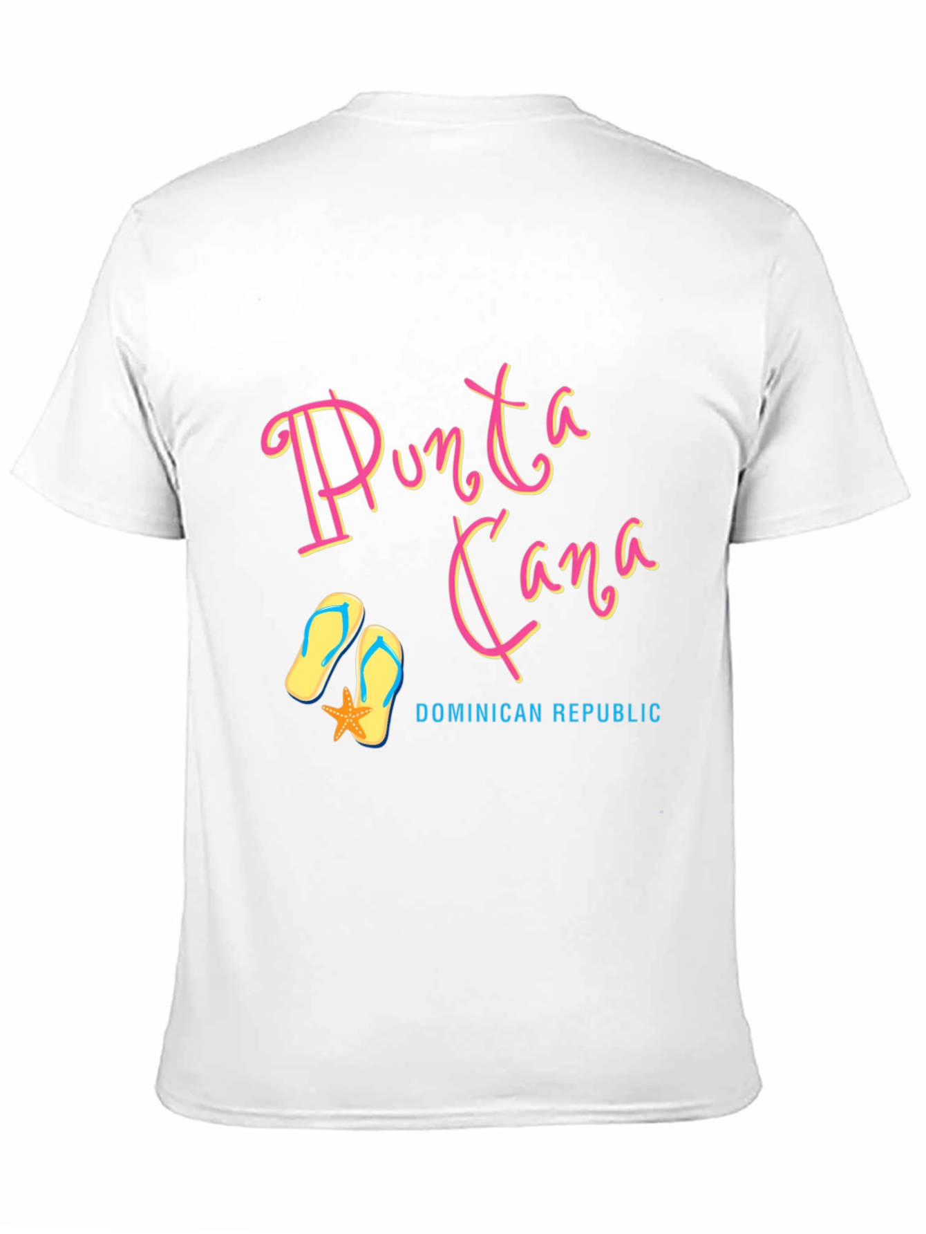 Punta Cana Souvenir T-Shirt - Black Cotton Tee