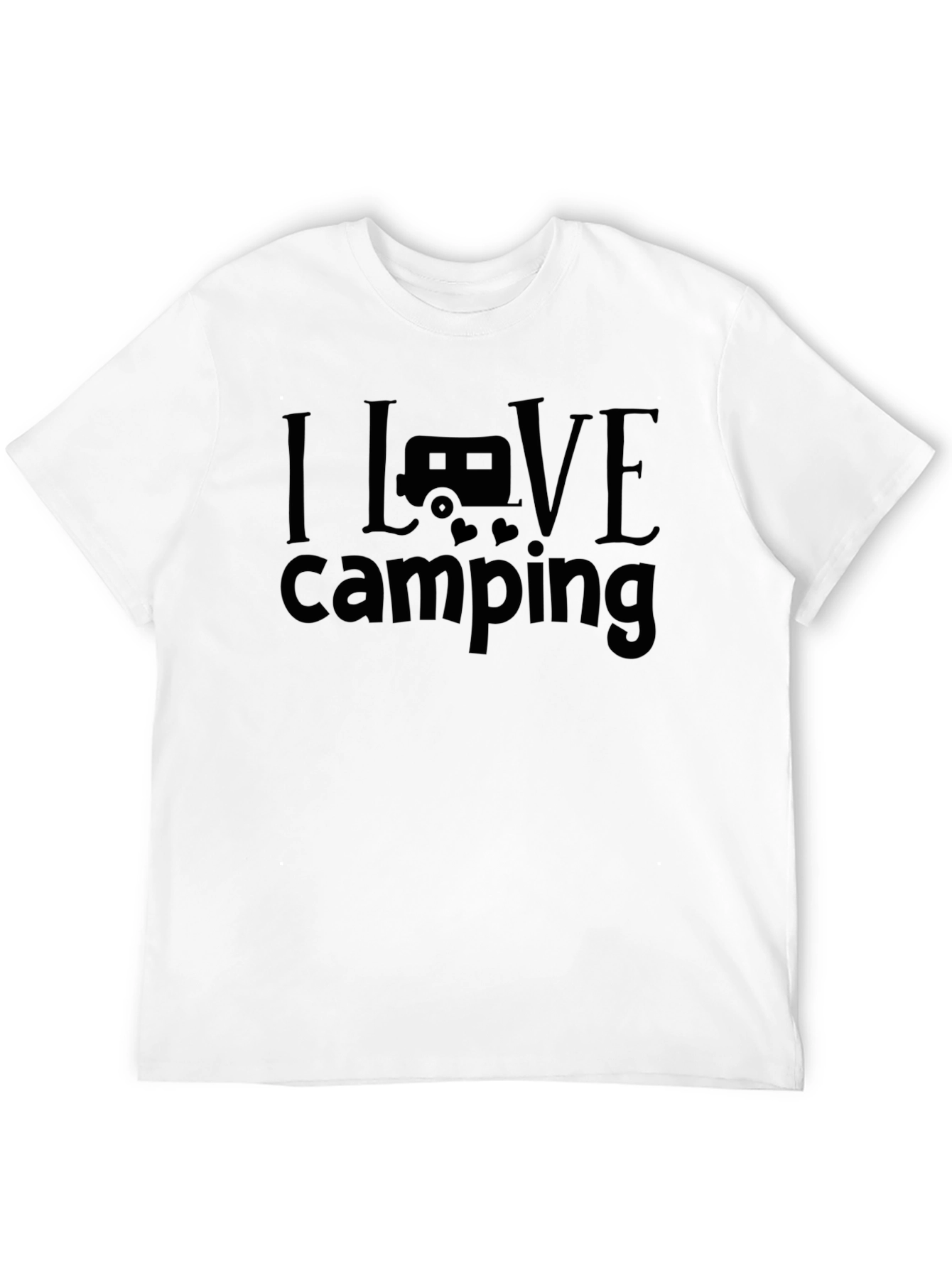 I Love Camping Graphic Tee - Black