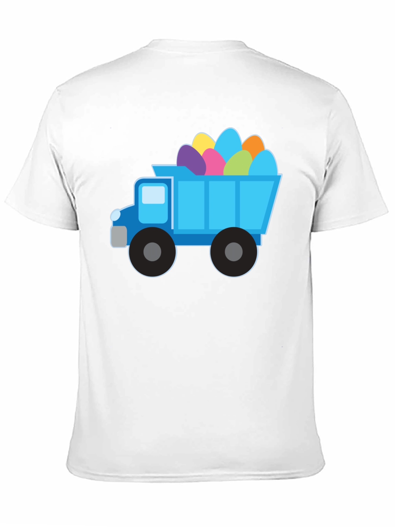 Easter Truck Eggs Tee - Black