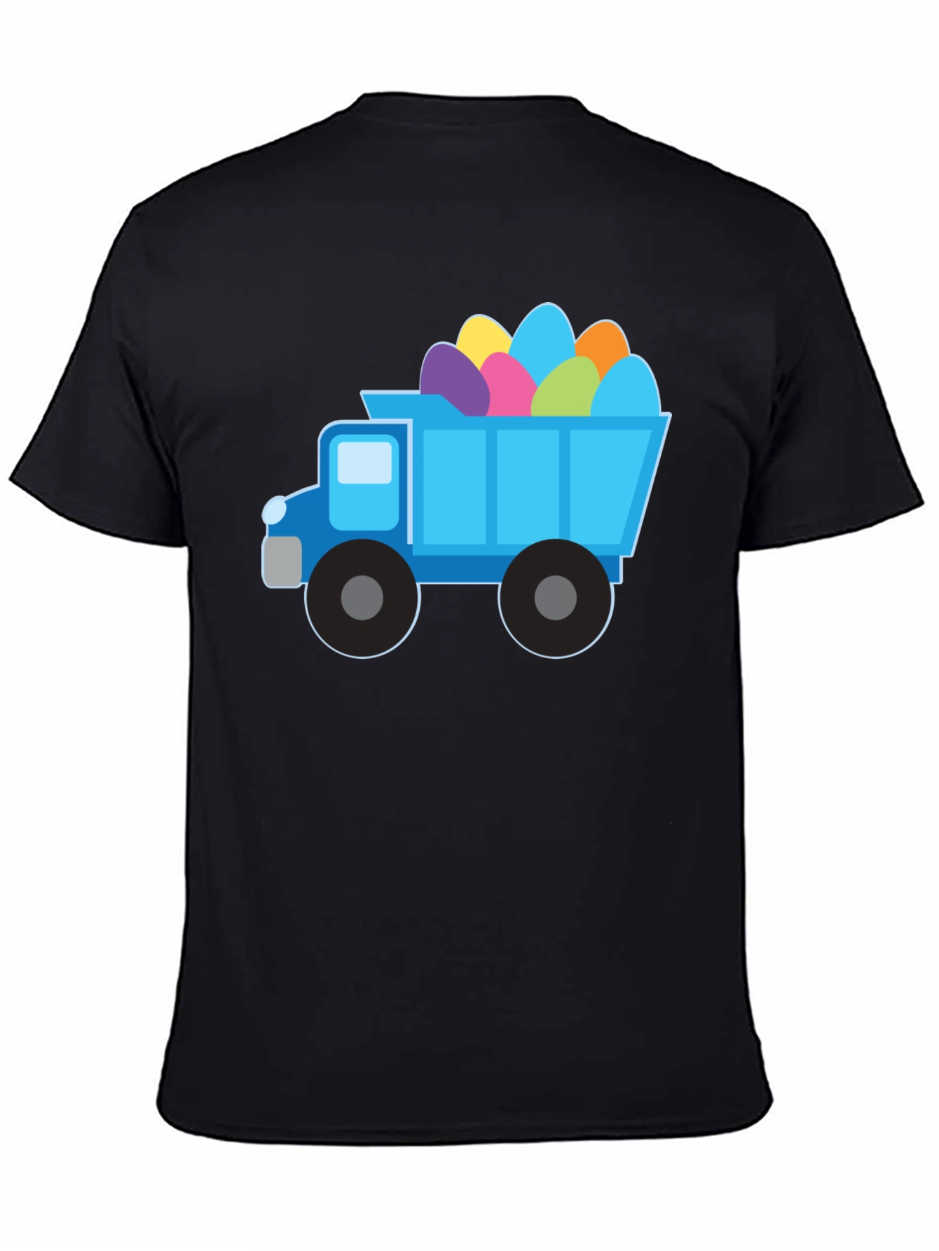 Easter Truck Eggs Tee - Black