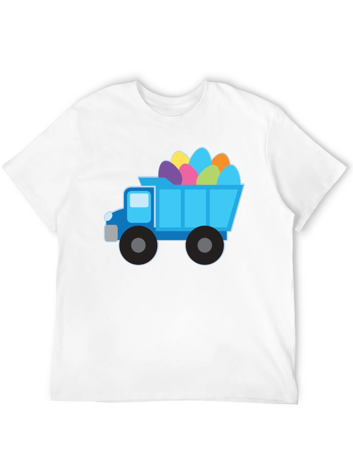 Easter Truck Eggs Tee - Black