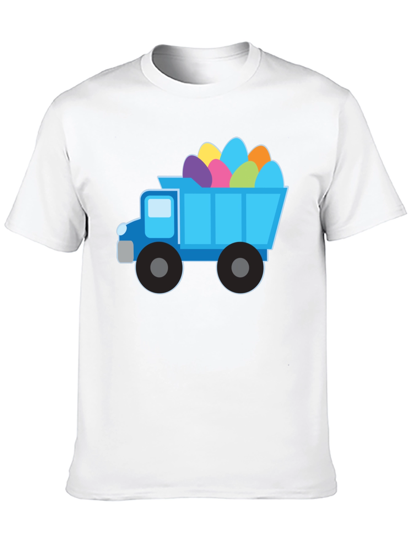 Easter Truck Eggs Tee - Black