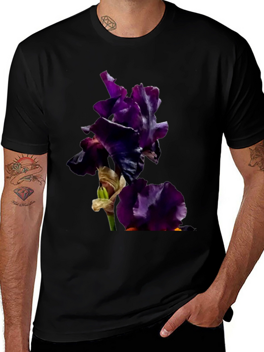 Floral Iris T-Shirt - Dark & Moody
