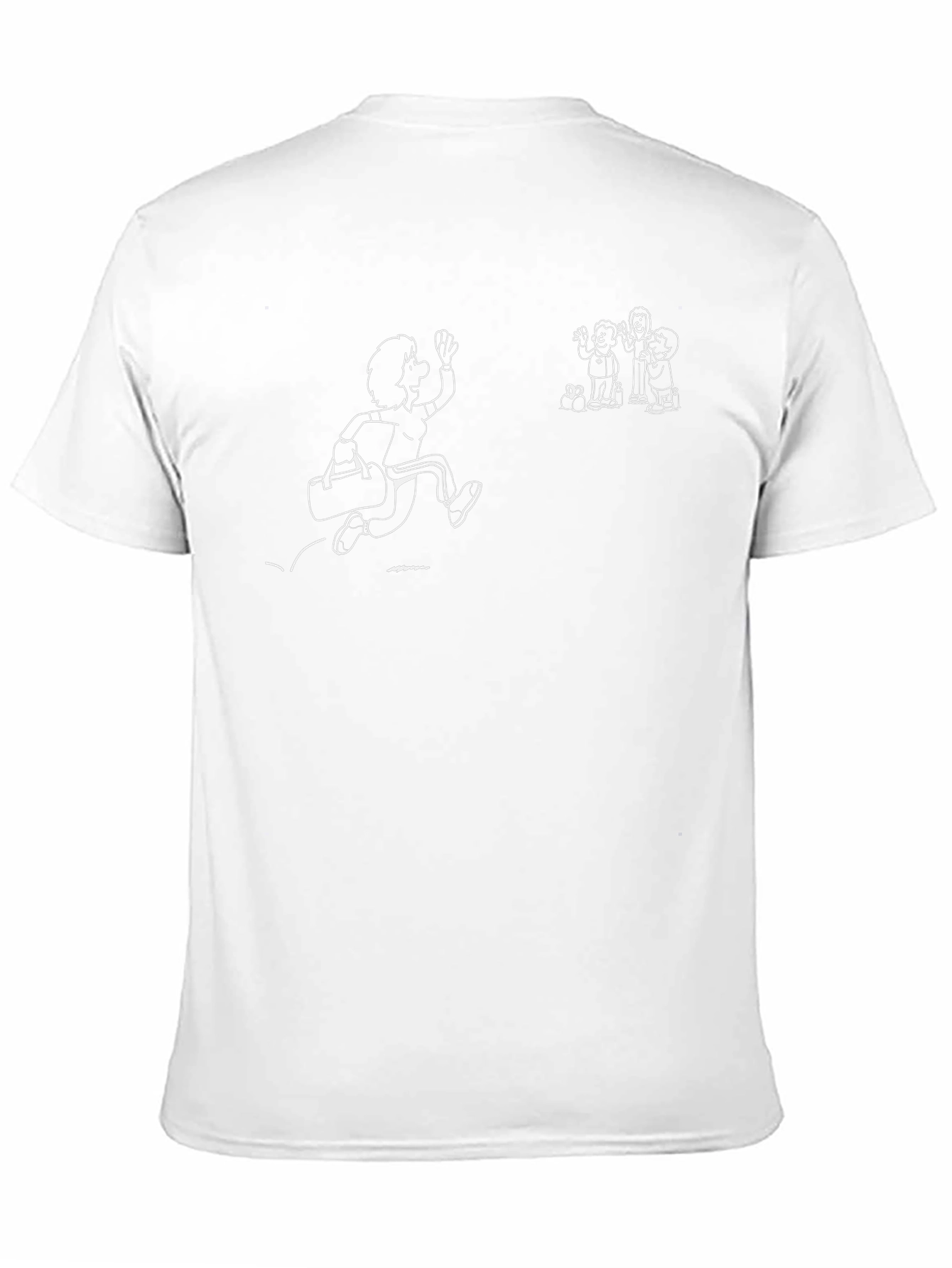 Cartoon Graphic Black T-Shirt