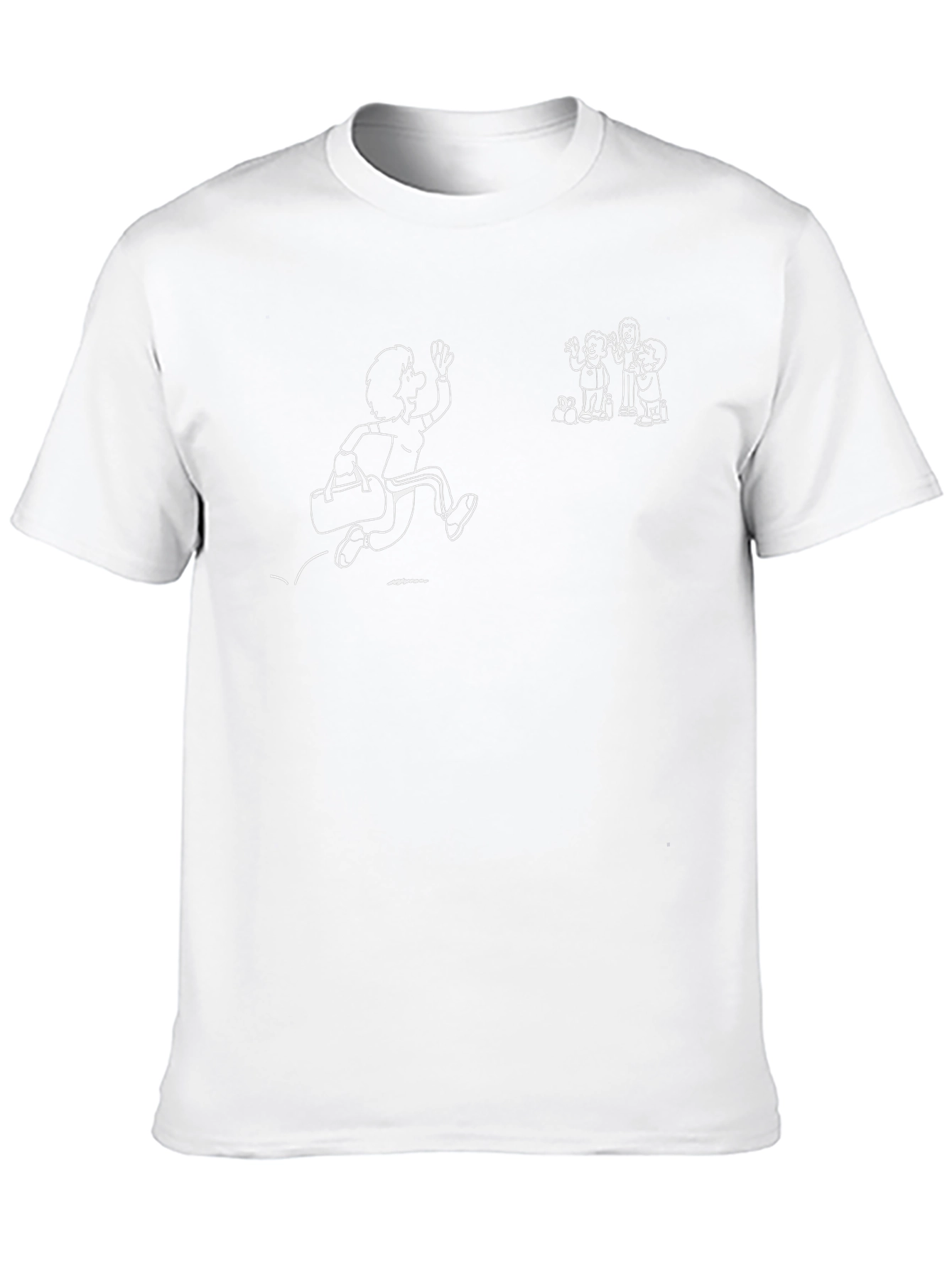 Cartoon Graphic Black T-Shirt
