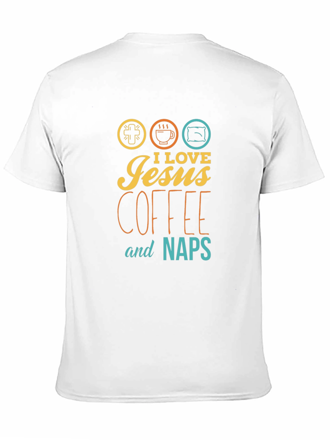I Love Jesus Coffee and Naps Black T-Shirt