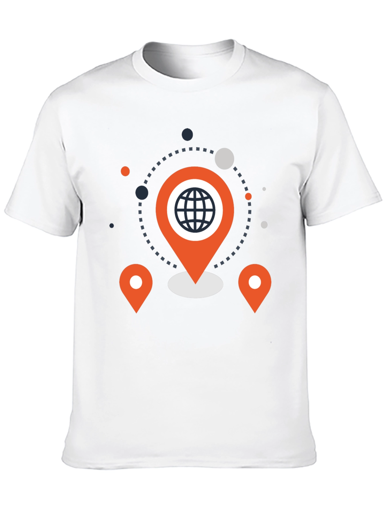 Geometric World Pin Graphic Tee