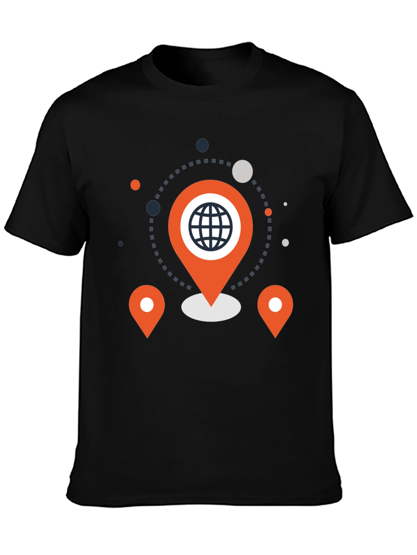 Geometric World Pin Graphic Tee