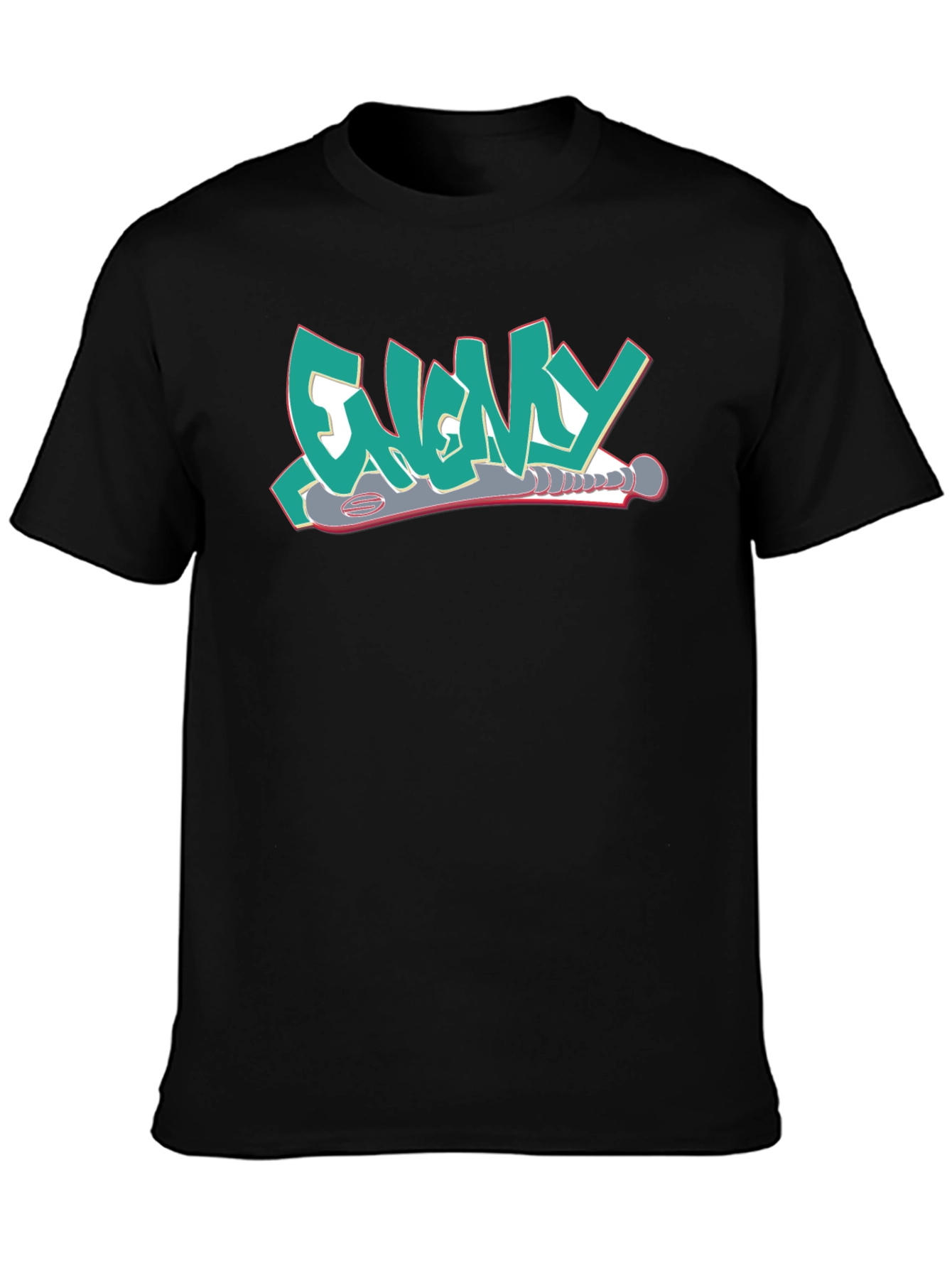 Enemy T-Shirt Graffiti Style Design