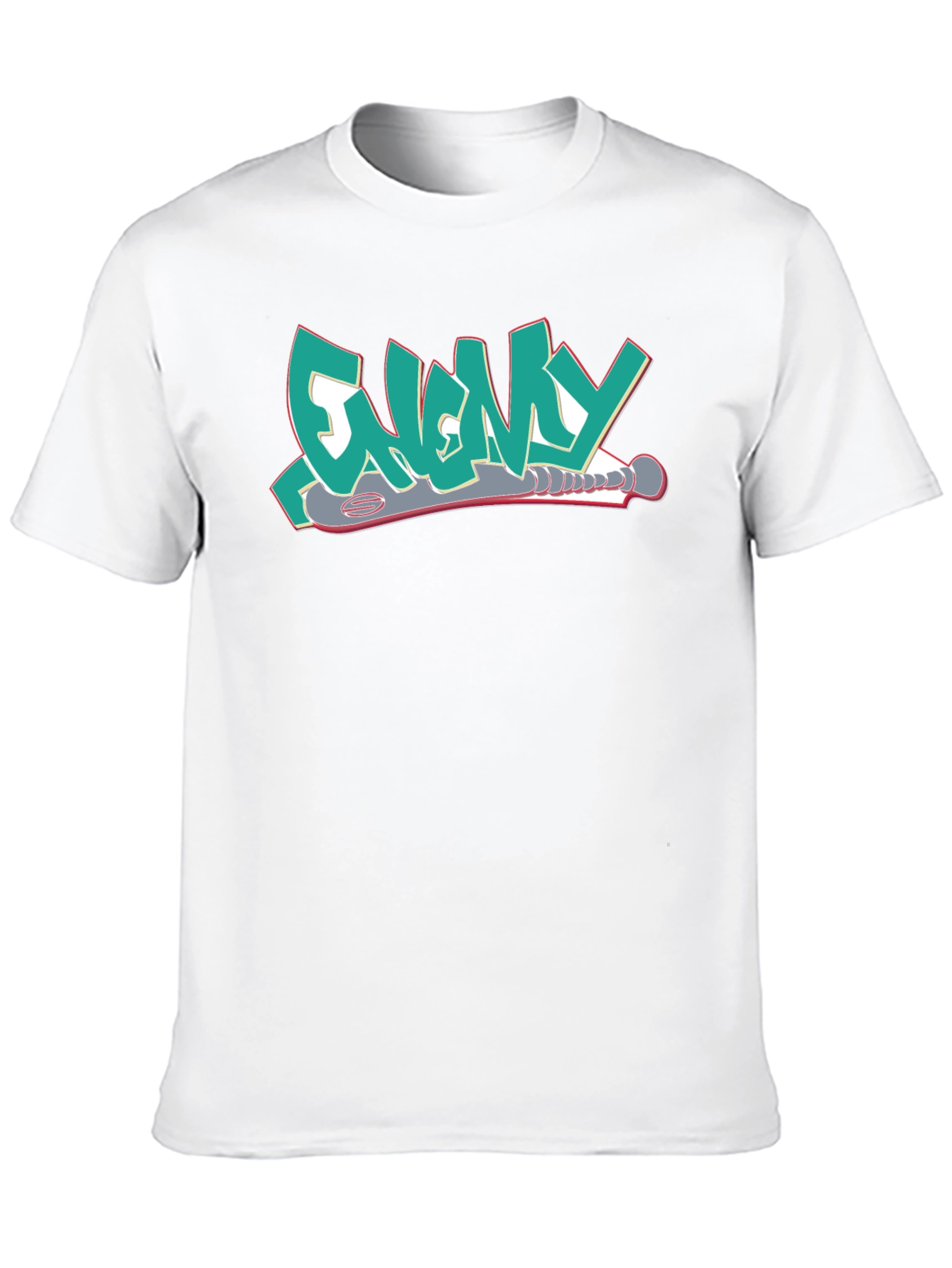 Enemy T-Shirt Graffiti Style Design