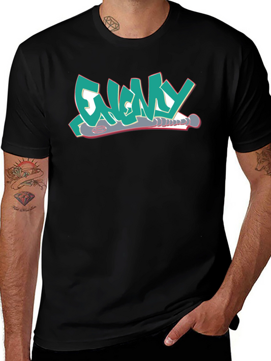 Enemy T-Shirt Graffiti Style Design
