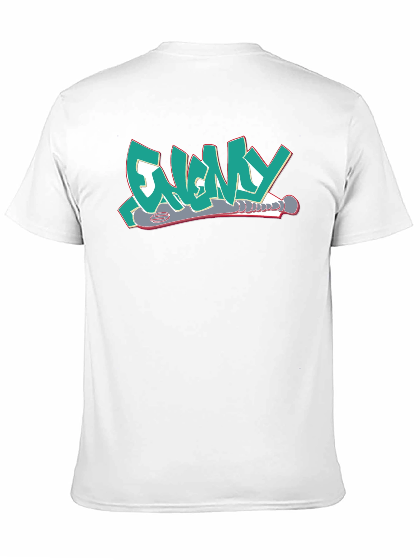 Enemy T-Shirt Graffiti Style Design