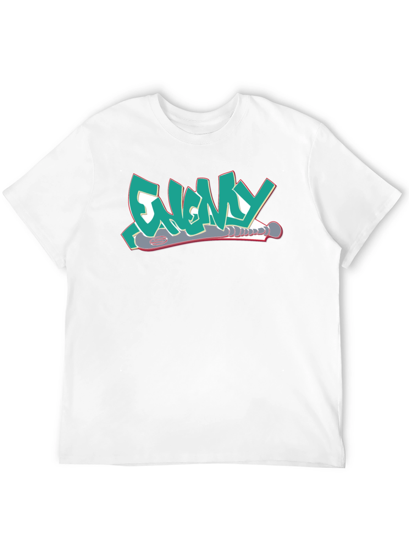 Enemy T-Shirt Graffiti Style Design