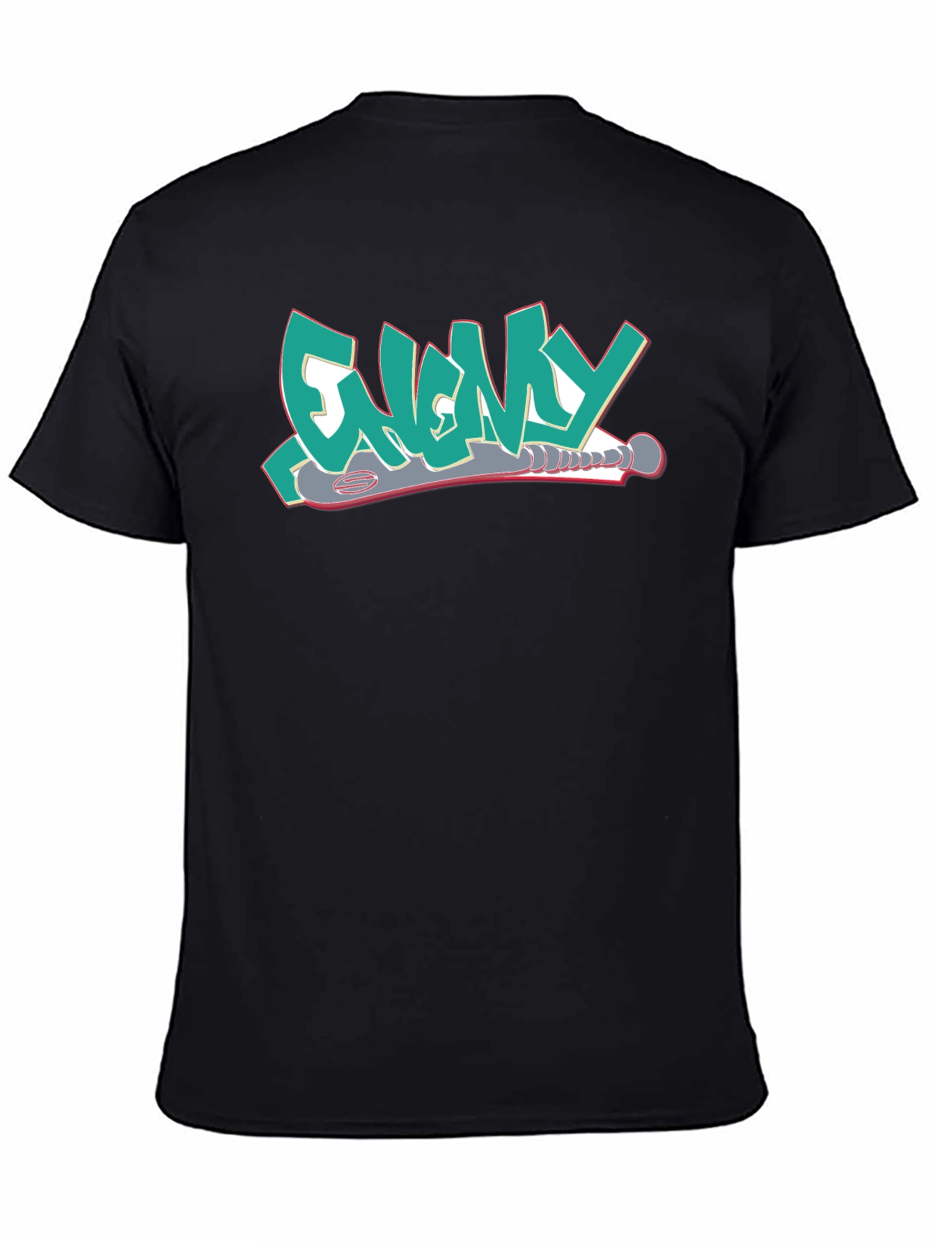 Enemy T-Shirt Graffiti Style Design