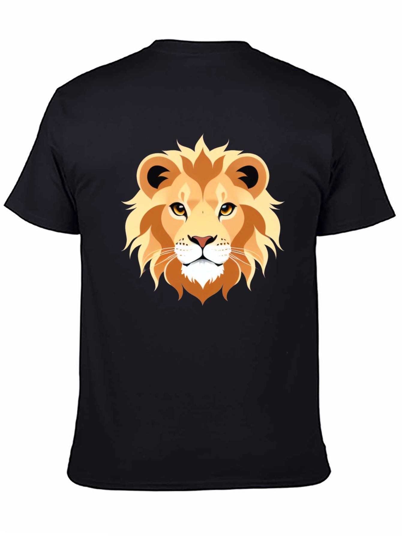 Lion Graphic Tee - Bold Animal Print T-Shirt