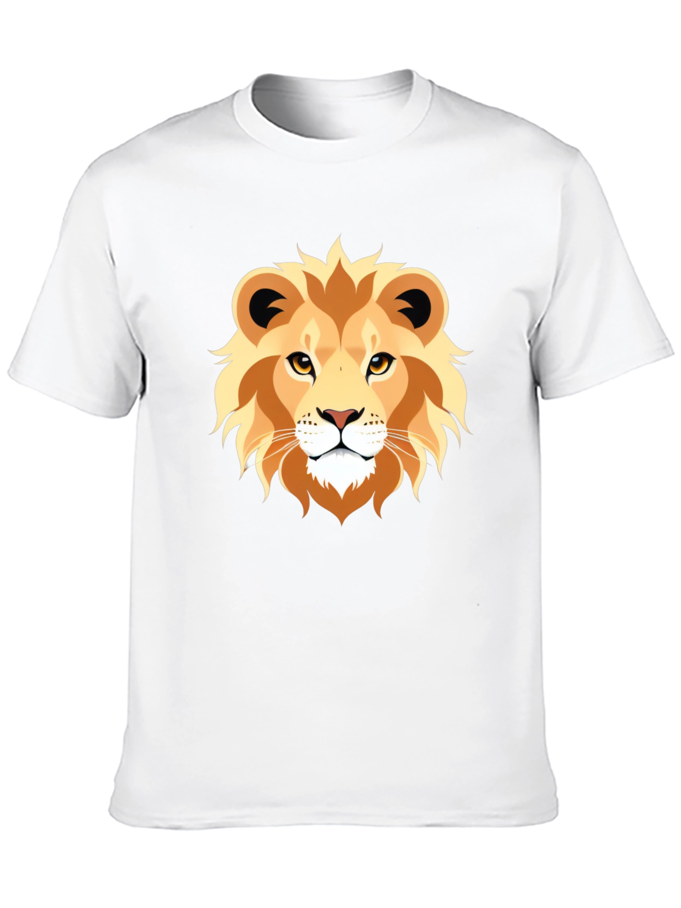 Lion Graphic Tee - Bold Animal Print T-Shirt