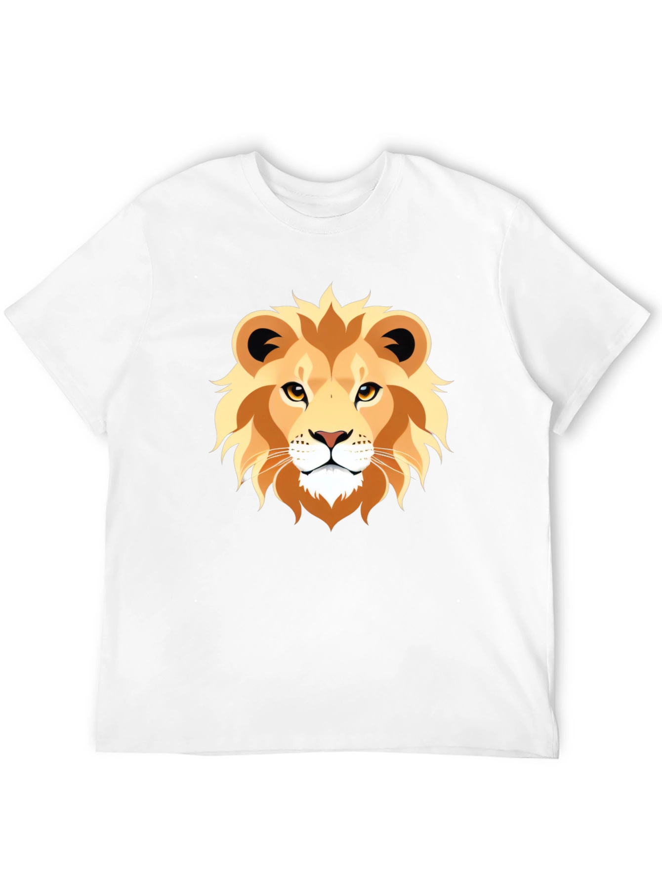 Lion Graphic Tee - Bold Animal Print T-Shirt
