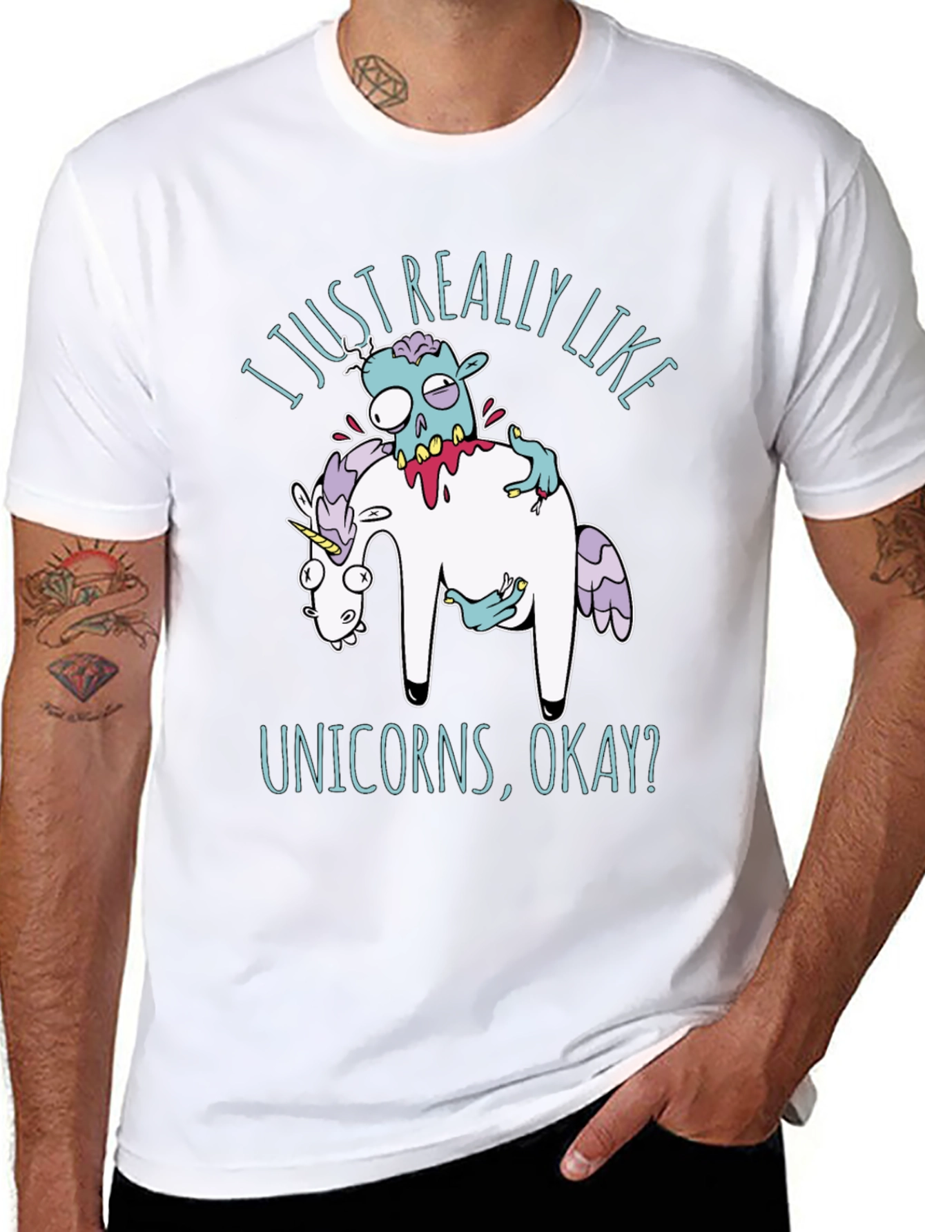 Zombie Unicorns Graphic T-Shirt