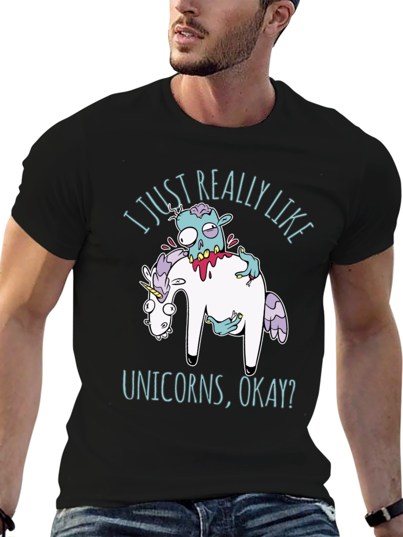 Zombie Unicorns Graphic T-Shirt