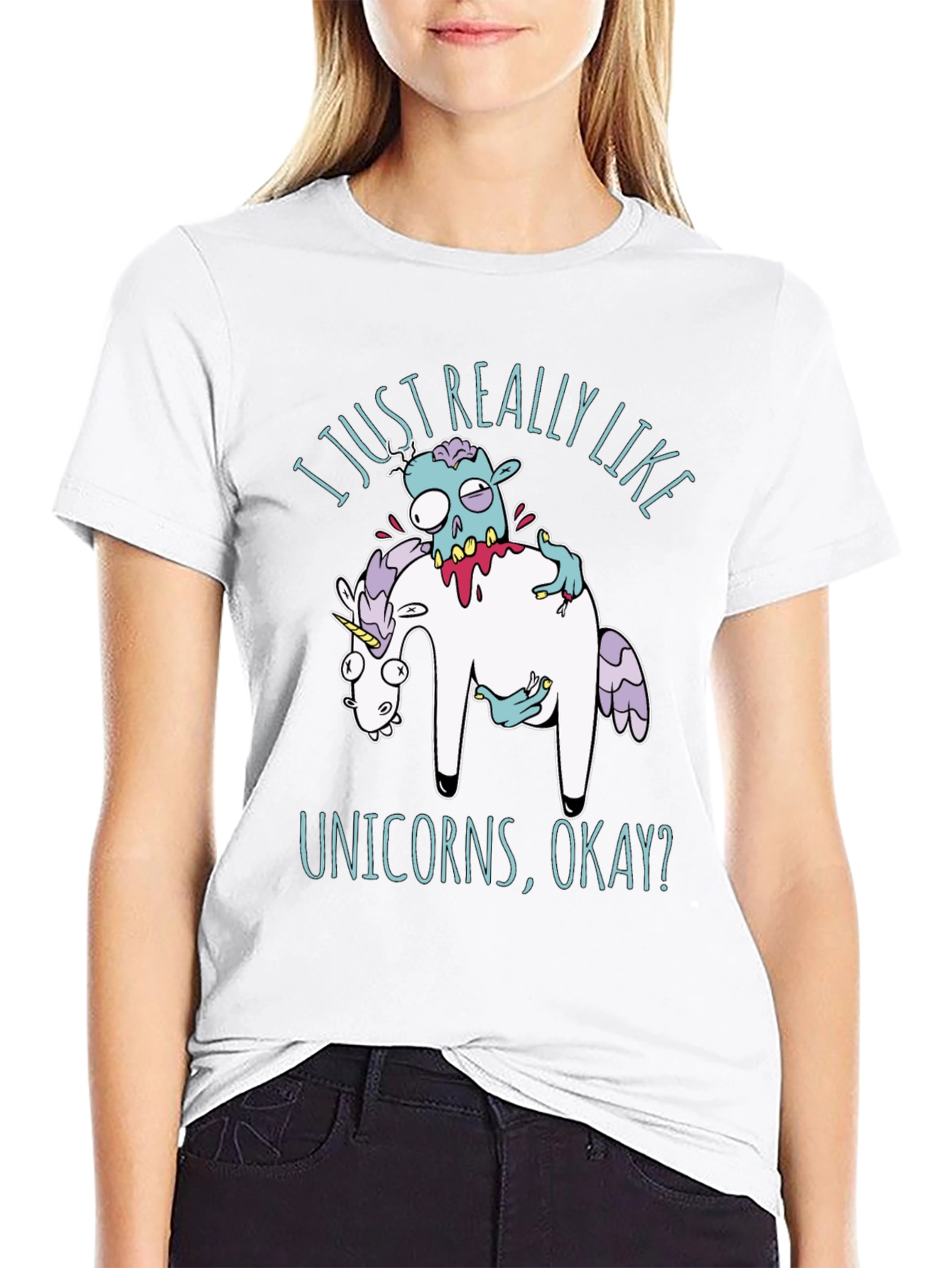 Zombie Unicorns Graphic T-Shirt