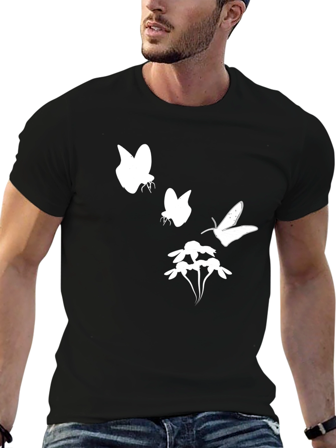 Black Butterfly Graphic Tee