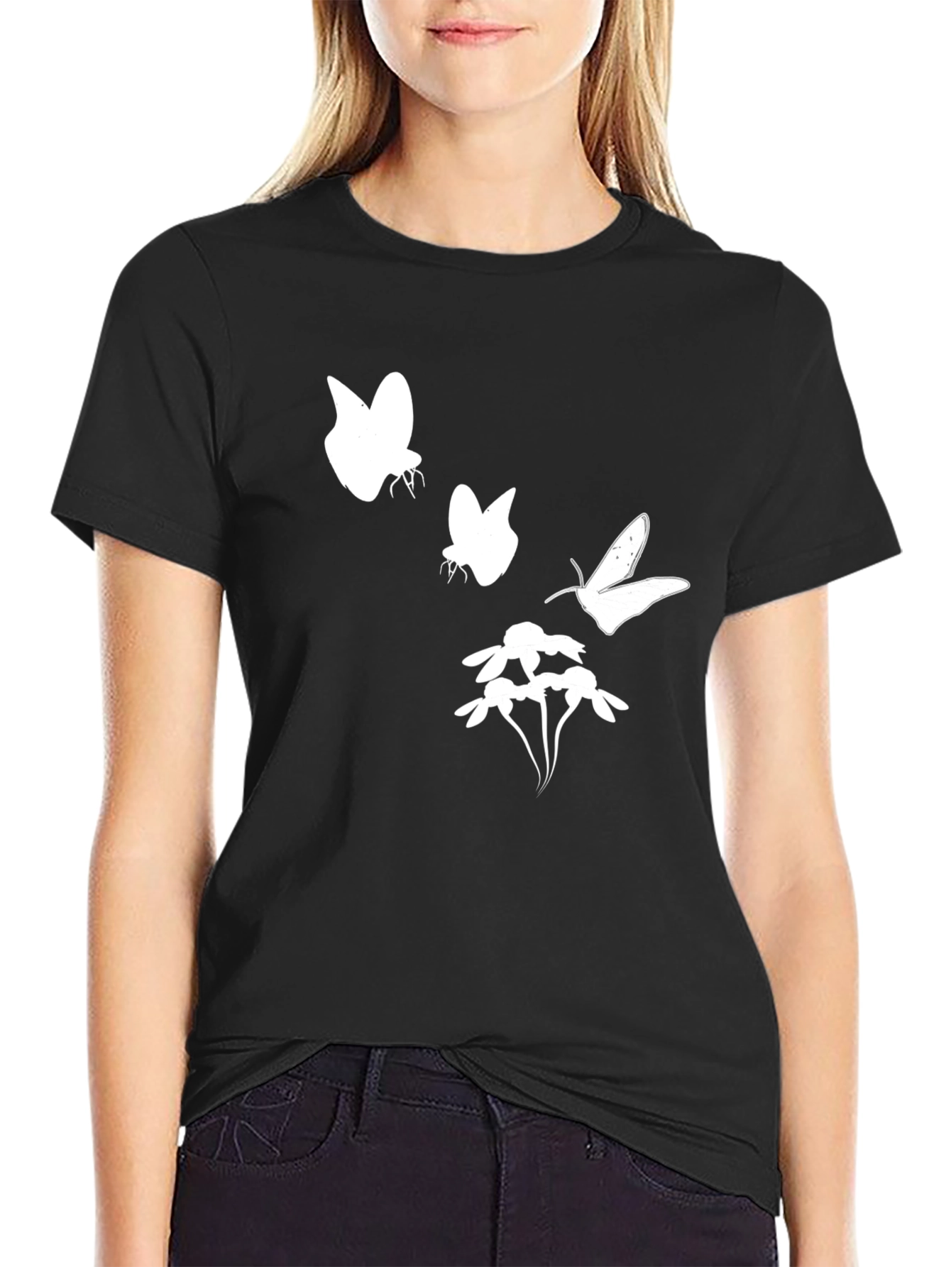 Black Butterfly Graphic Tee