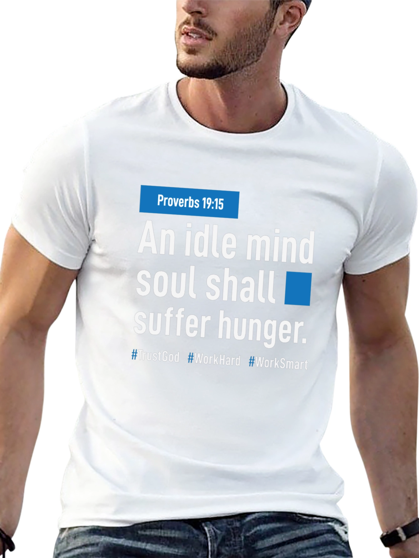 Idle Mind Graphic Tee - Proverbs 19:15 Inspiration