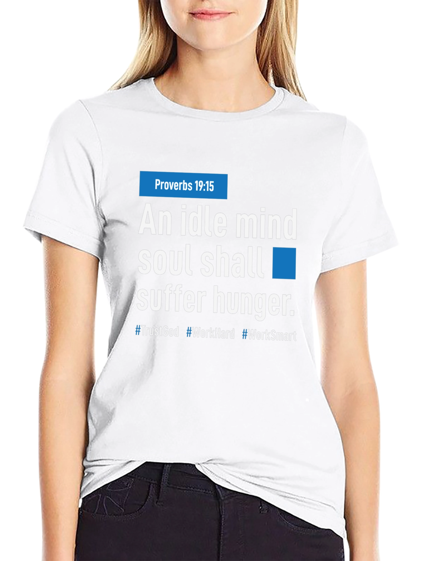 Idle Mind Graphic Tee - Proverbs 19:15 Inspiration