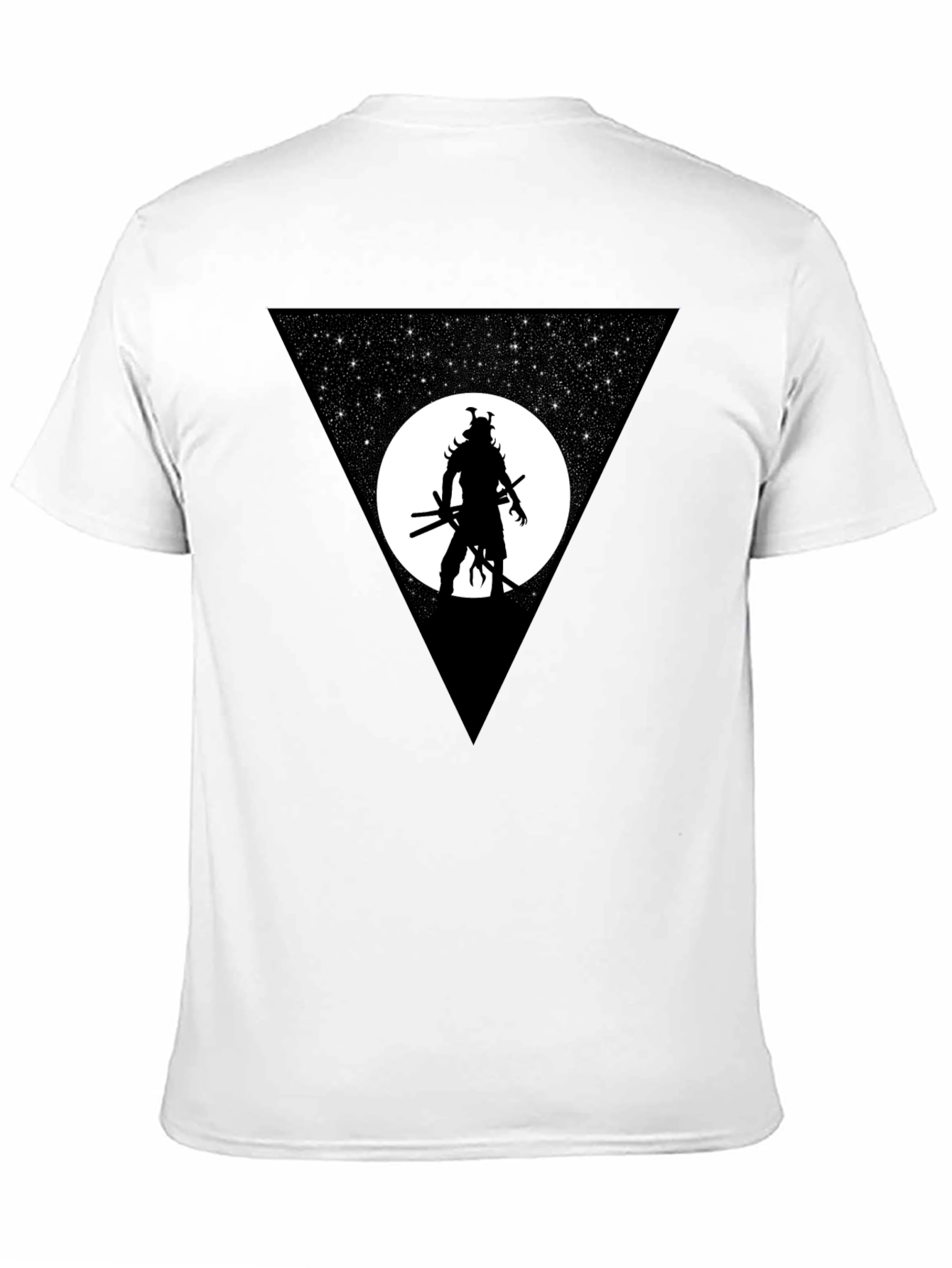 Samurai Warrior Stargazing Graphic T-Shirt