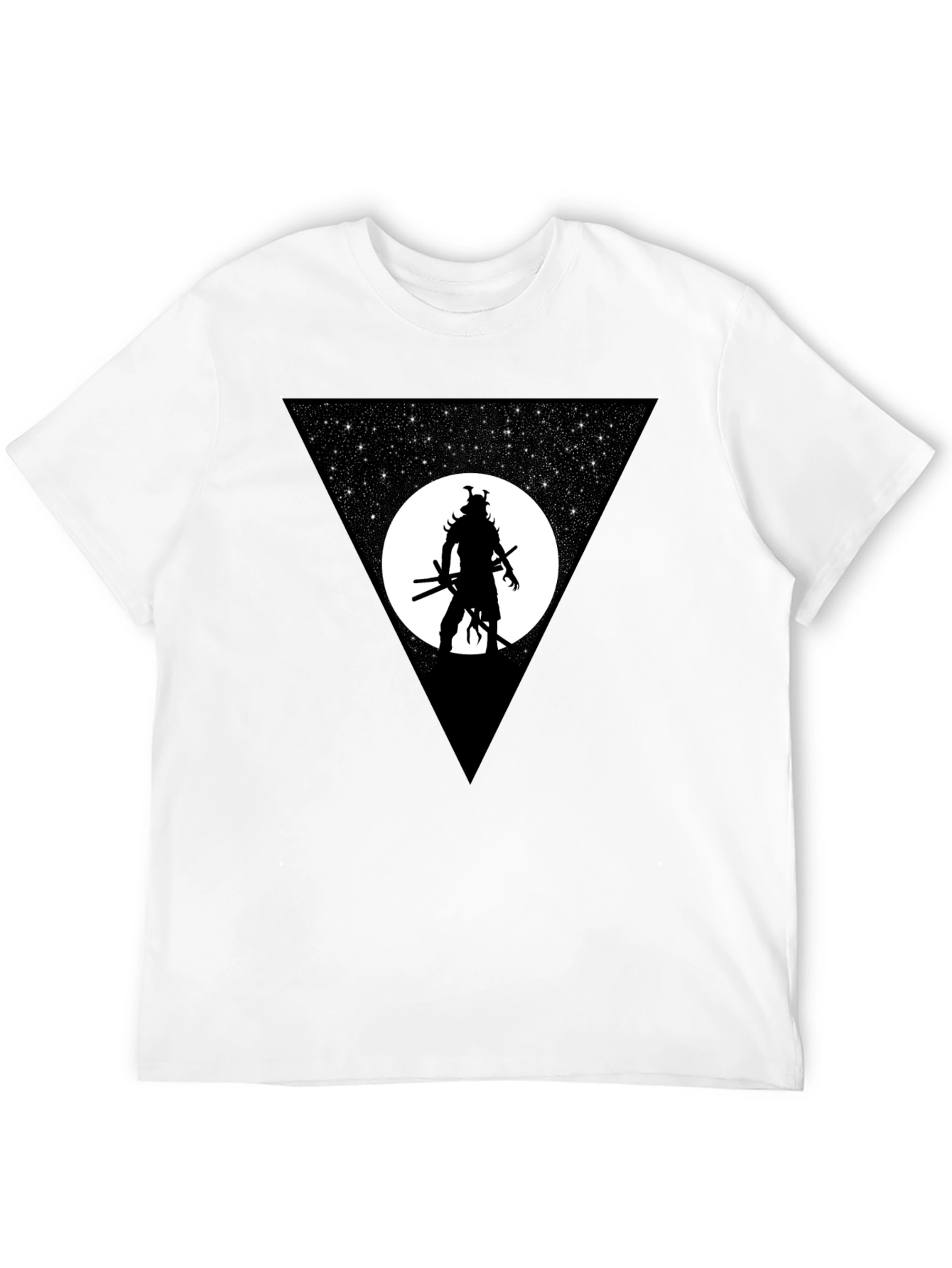 Samurai Warrior Stargazing Graphic T-Shirt