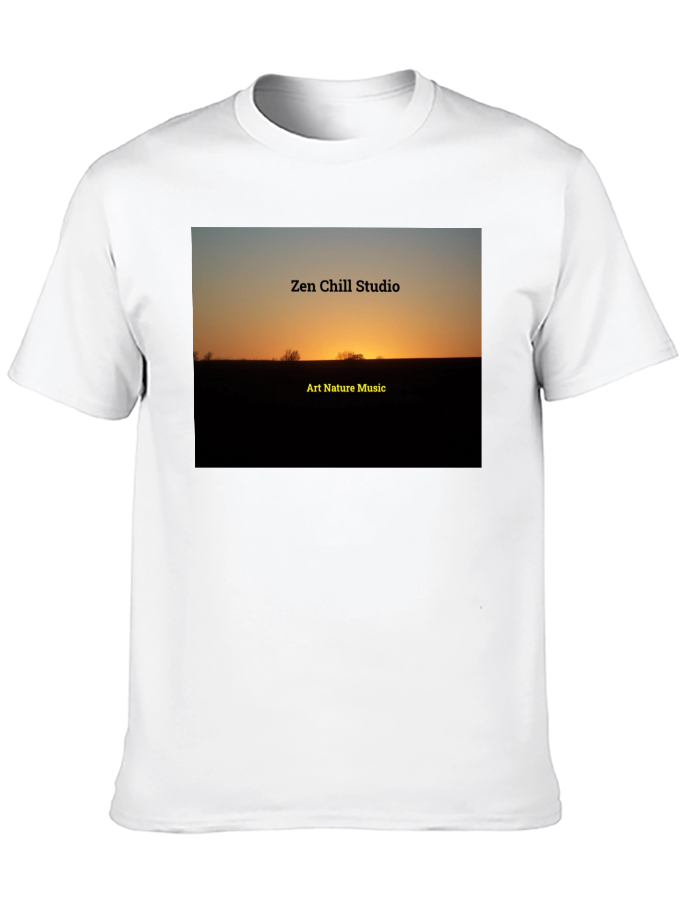 Zen Chill Studio Art Nature Music Graphic Tee