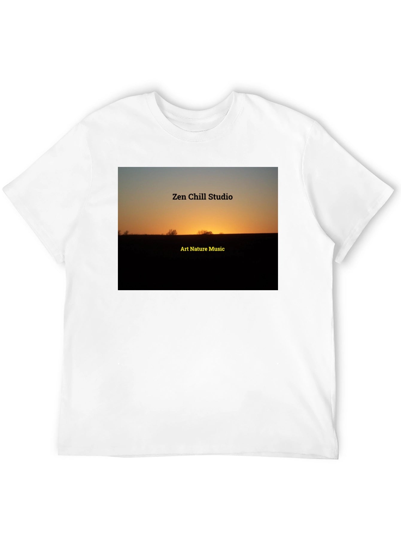 Zen Chill Studio Art Nature Music Graphic Tee