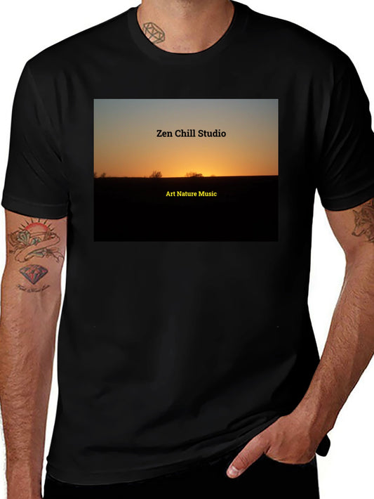 Zen Chill Studio Art Nature Music Graphic Tee