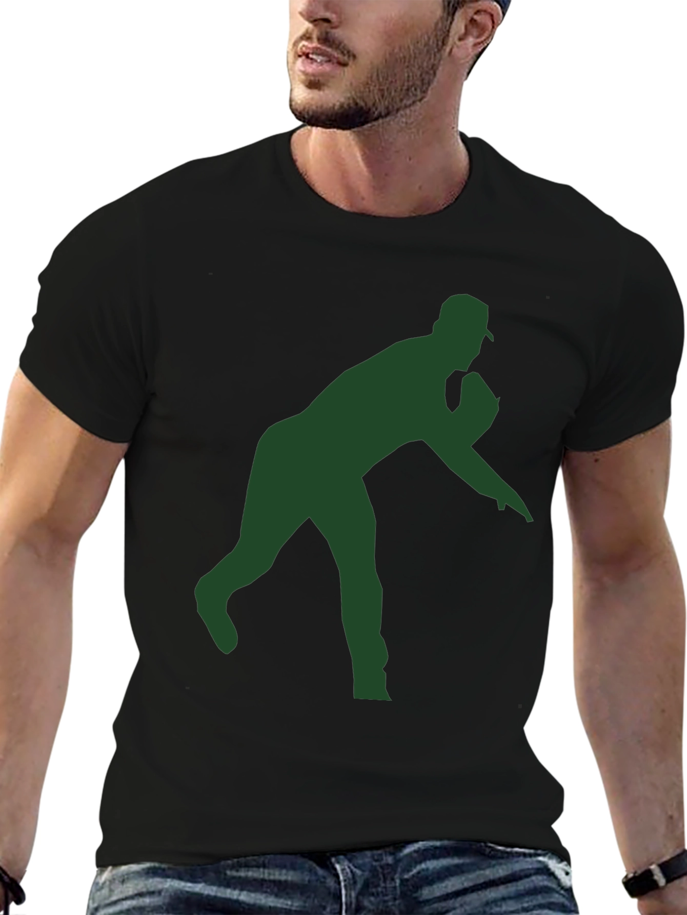 Baseball Pitcher Silhouette T-Shirt