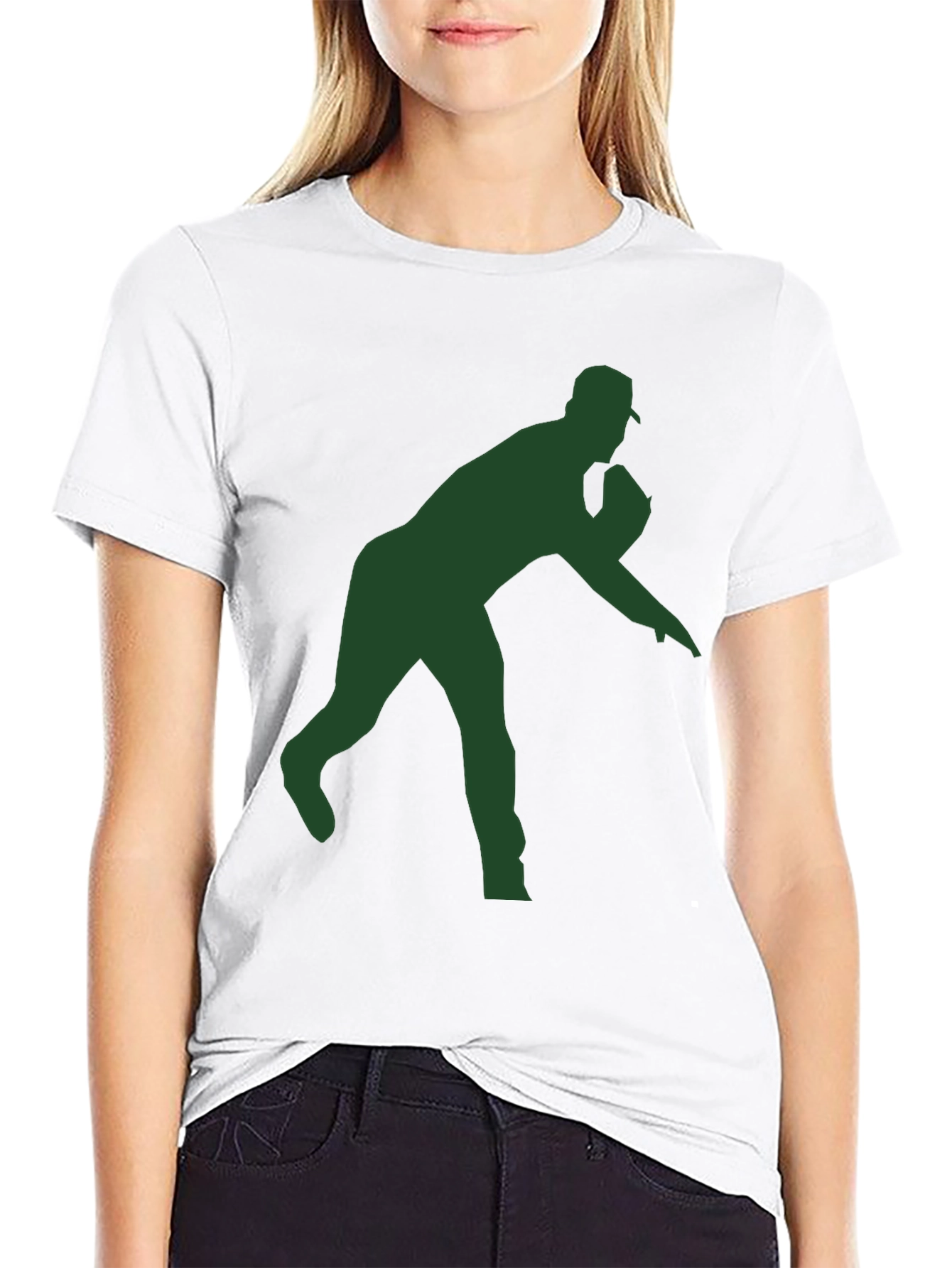 Baseball Pitcher Silhouette T-Shirt