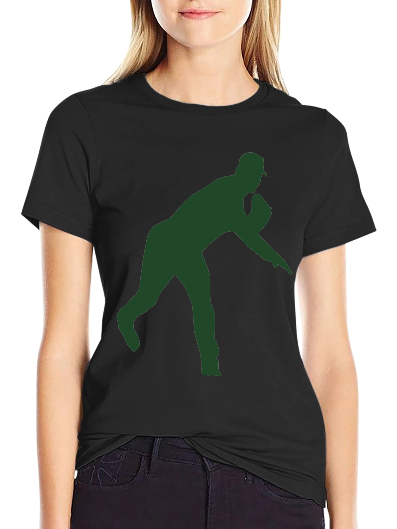 Baseball Pitcher Silhouette T-Shirt
