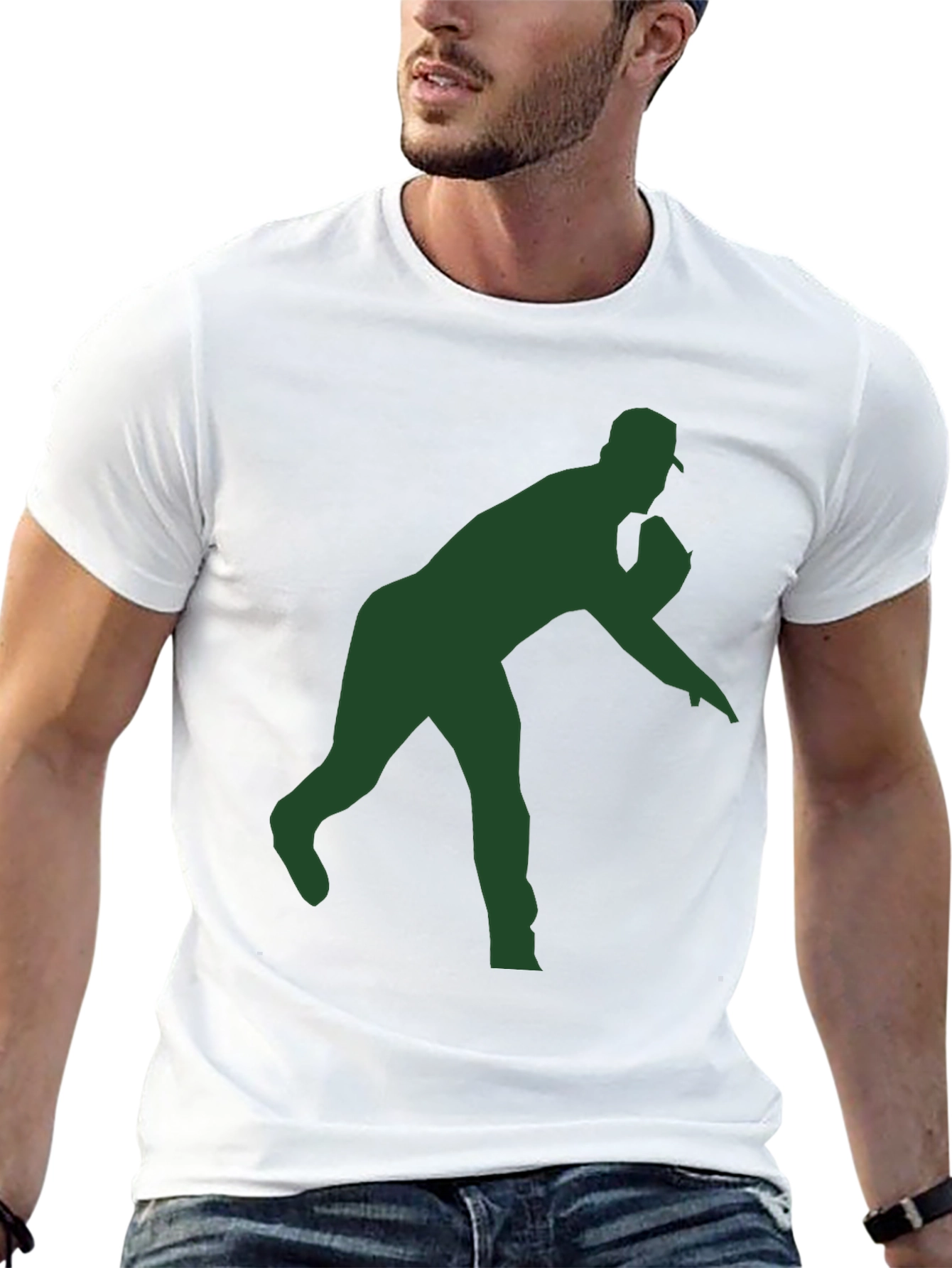 Baseball Pitcher Silhouette T-Shirt