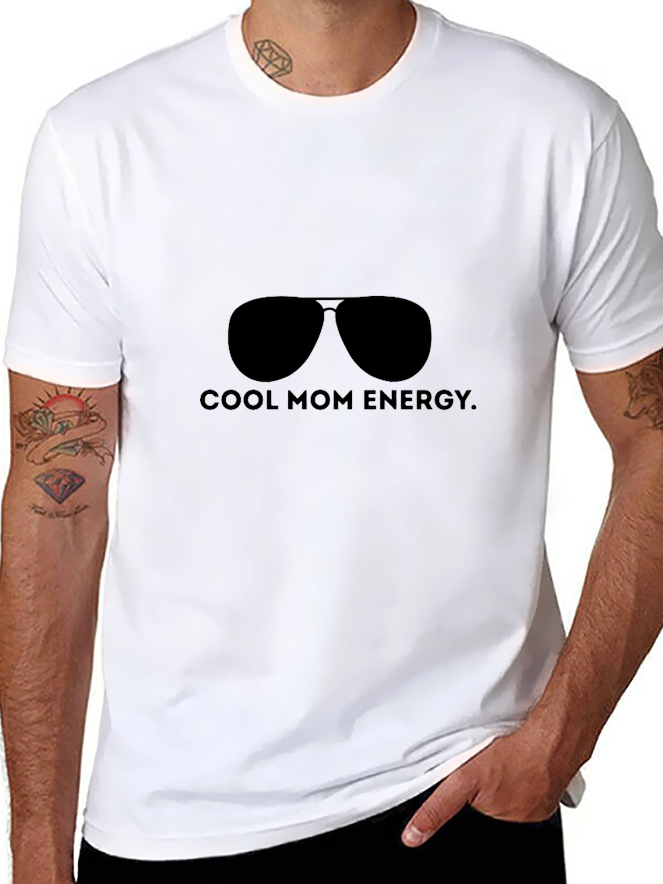 Cool Mom Energy Black T-Shirt