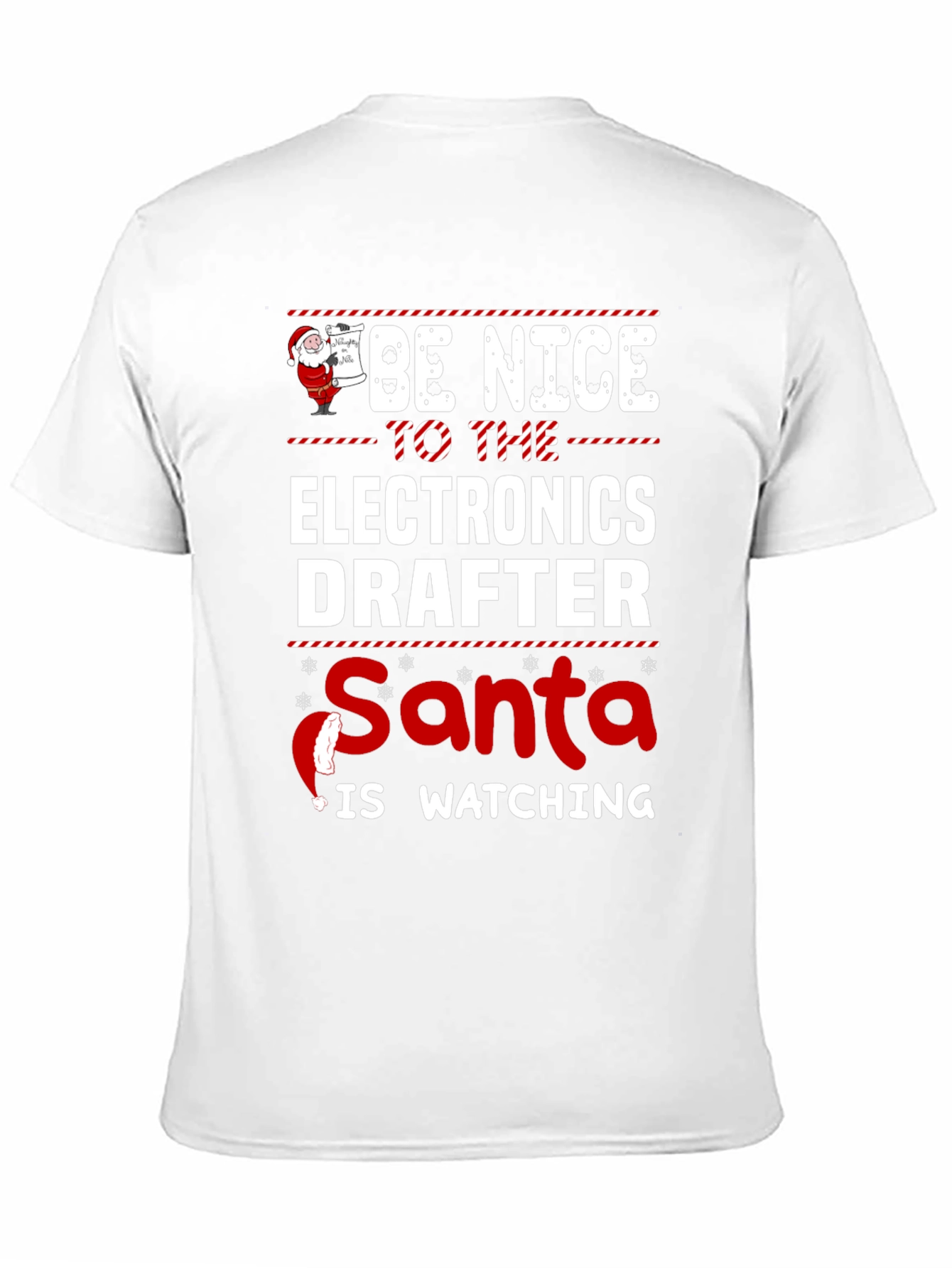 Electronics Drafter Santa Christmas T-Shirt