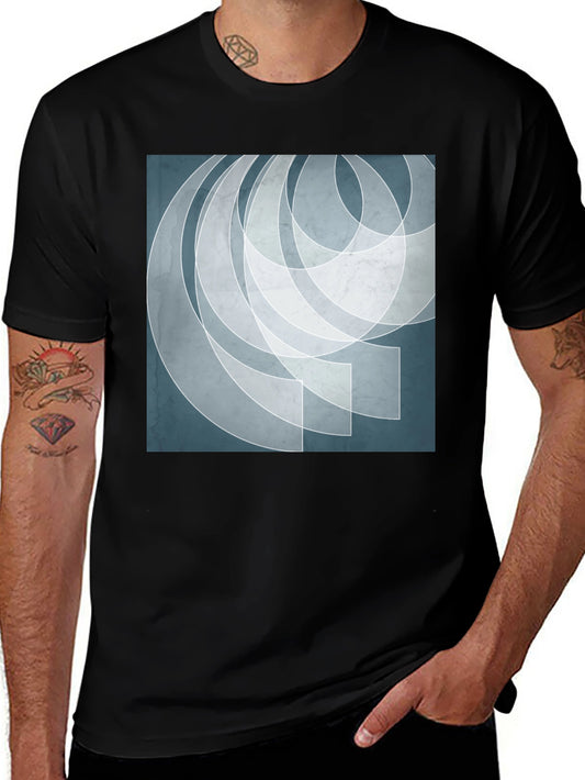 Abstract Geometric Art Graphic Print Mens T-Shirt