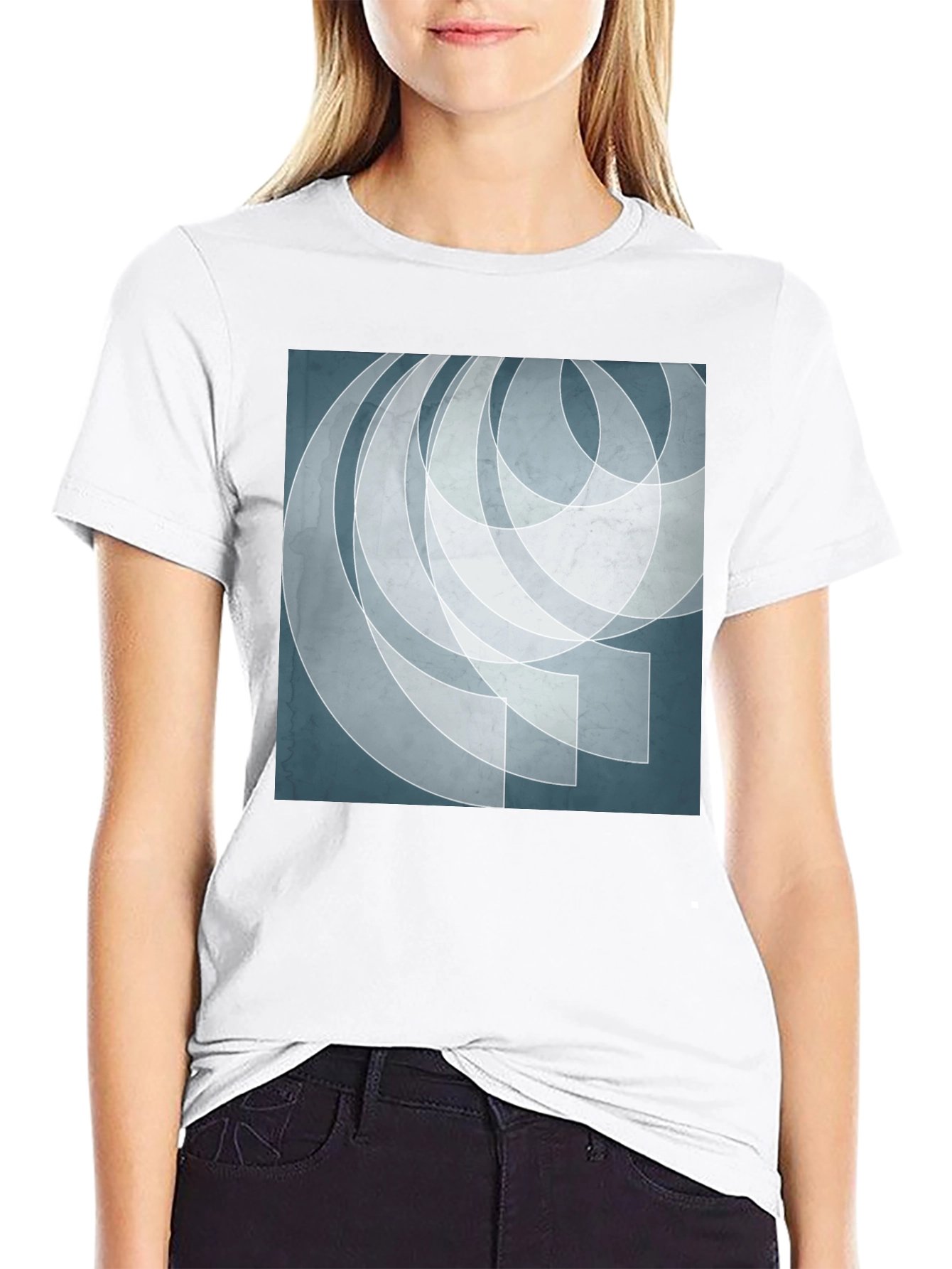 Abstract Geometric Art Graphic Print Mens T-Shirt